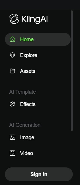 Seleccionar la herramienta AI Generation: Video.