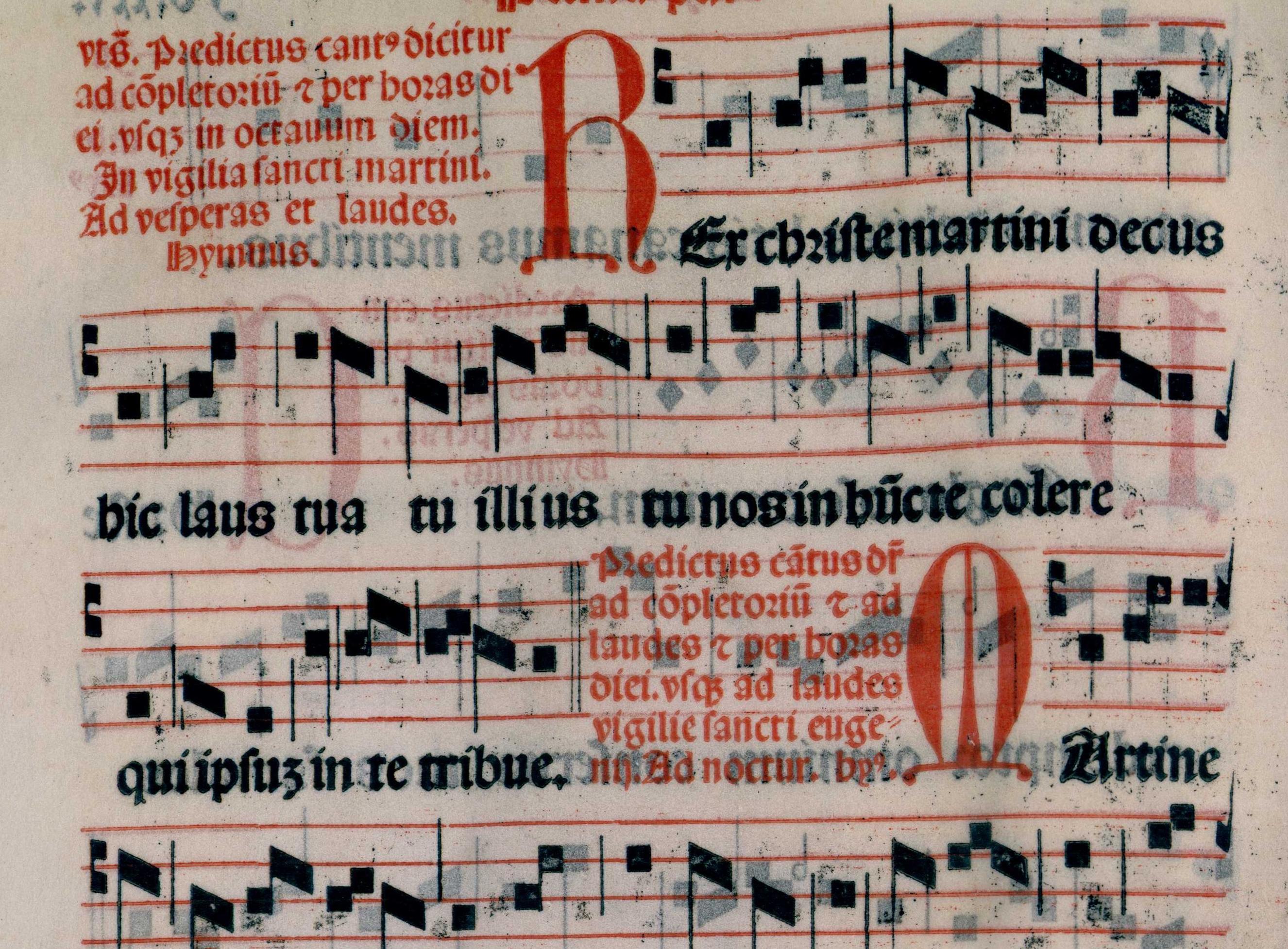 Imagen ampliada de la página 10 del Intonarium toletanum. Enlace a la obra